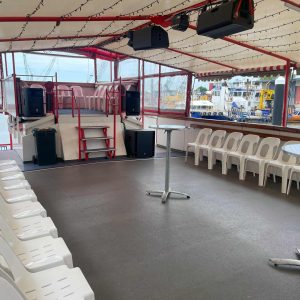 top deck with chairs
